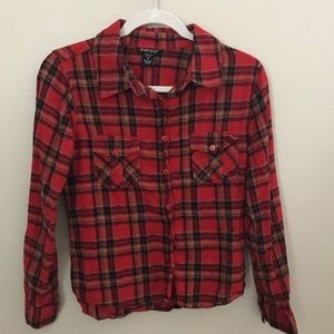 Red plaid flannel